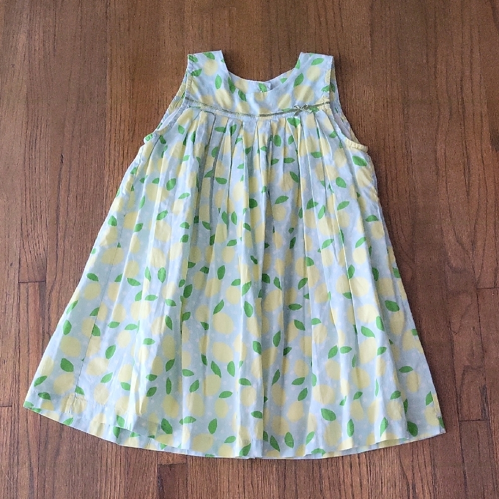 Baby Boden Lemon Print Dress